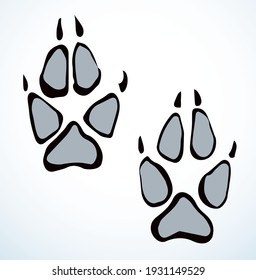 52 856 犬 足跡 イラスト Images Stock Photos Vectors Shutterstock