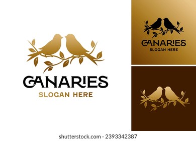 A close up of two birds sitting on a branch with leaves. This asset is suitable for nature-themed designs, birdwatching materials, environmental conservation campaigns, and wildlife-related content.