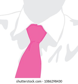 close up, businessman's collar.