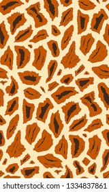 Close up, detailed texture, seamless pattern of giraffe skin 