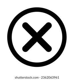 Cerrar Icono De Glifo Vector Para Uso Personal Y Comercial.
