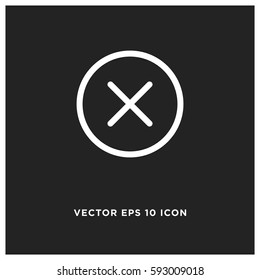 Close vector icon