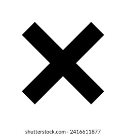 Close vector icon. Delete icon vector. cross sign