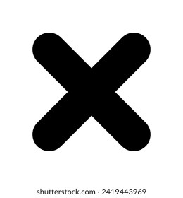 Close vector icon. Delete icon vector. cross sign