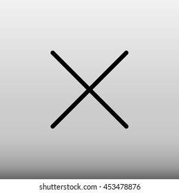 Close Vector Icon Illustration