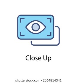 Close Up Vector icon stock illustration