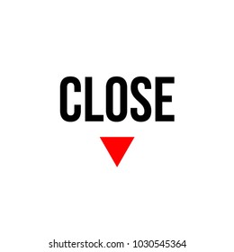 Close Vector Template Design