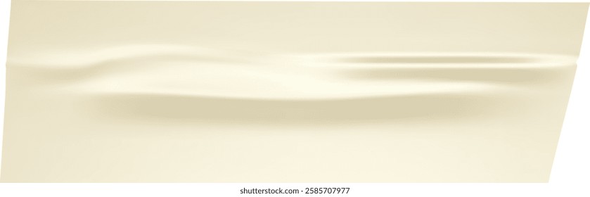 Close up view of a crumpled sheet of beige paper, featuring a wavy texture that enhances backgrounds and infuses designs with a touch of elegance and sophistication