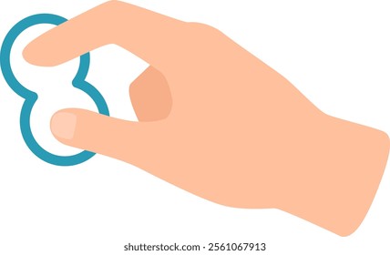 Close up view of a hand skillfully manipulating a fidget toy, illustrating effective techniques for stress relief and enhancing focus, perfect for managing anxiety and promoting calmness