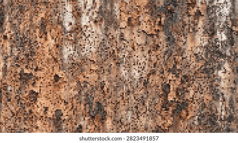 A close up view of a natural cork board surface showing a detailed texture with various shades of brown and dark wood pieces creating an organic and rustic pattern design.