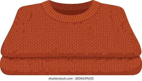 Close up view of red wool sweater fabric texture. Warm knitwear pattern for cozy autumn or winter apparel design layouts.