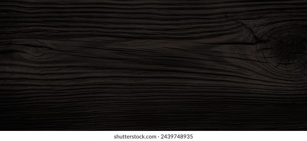 Close Up View Of Striking Black Oak Wood Texture  After Burning Process, Beautiful Wood Texture Background