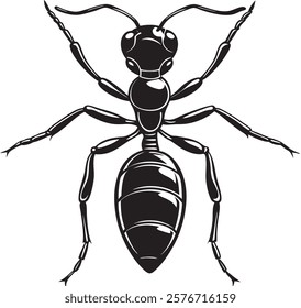 a close up view of a vector ant isolated on white 