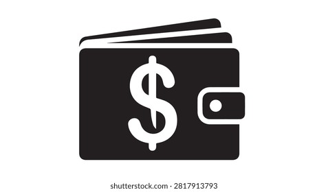 Close up view of a wallet filled with cash and coins focusing on the main subject
