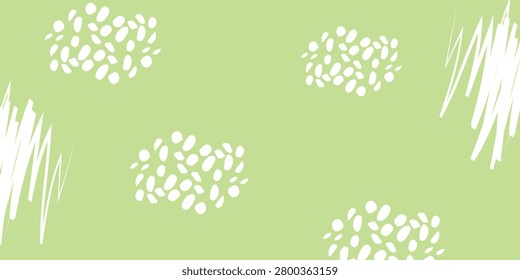 Close up view of white blob clusters forming abstract pattern