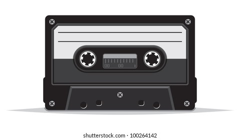 close up of vintage audio tape