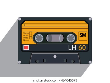 close up of vintage audio tape