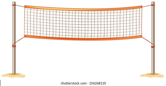 close up volleyball net