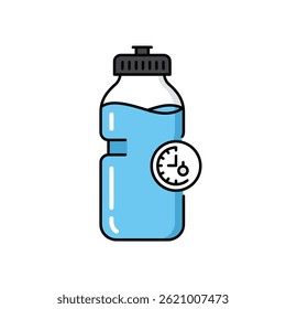 Close up of a water container with potential hydration tracking marks emphasizing importance of drinking water daily