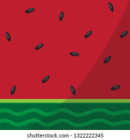 close up watermelon background and abstract with vector design