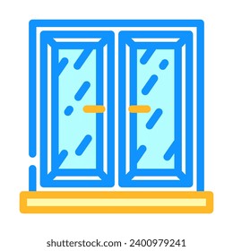 close window color icon vector. close window sign. isolated symbol illustration