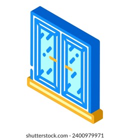 close window isometric icon vector. close window sign. isolated symbol illustration