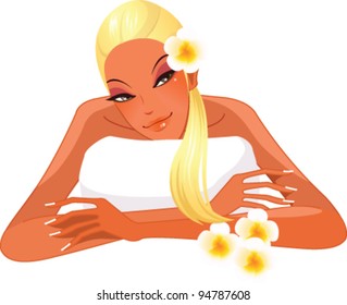 close up of woman smiling