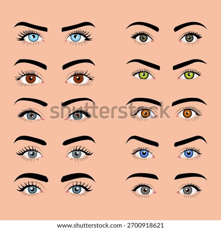 Close up of a woman's eyes