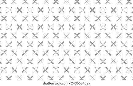 Close, x, delete icon pattern on white background. Vector Illustration