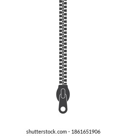 Close Zipper minimal logo. Zip Vector iicon