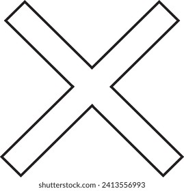 close,cencel or multification sign  eps icon