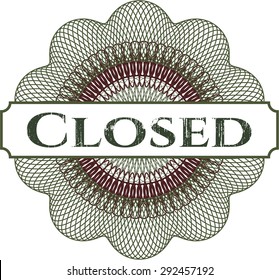 Closed abstract rosette