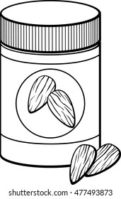 Closed Almond Butter Jar