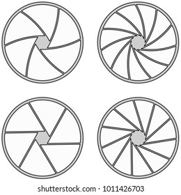 closed aperture with 6/11 blades and different styles