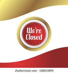 closed art sticker label