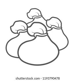 Closed bag illustration