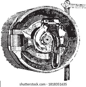 Closed barrel breech, From the Dictionary of Word and Things, 1888.