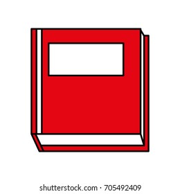 closed book with blank cover icon image 