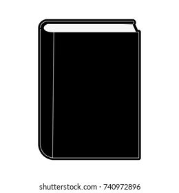 closed book with blank cover icon image
