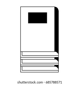 closed book with blank label icon image 