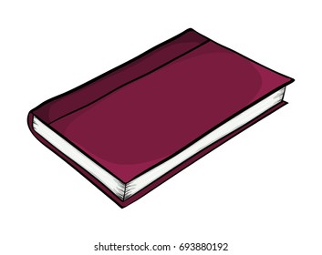 closed book. cartoon vector symbol icon design. Beautiful illustration isolated on white background
