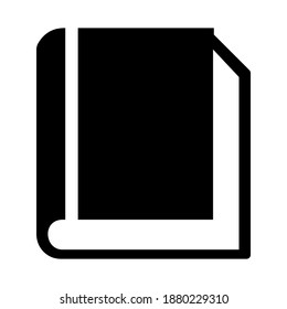 Closed book icon flat design isolated on white background
