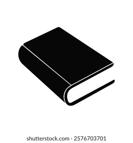 Closed book icon in flat style. Closed book icon vector, Textbook icon