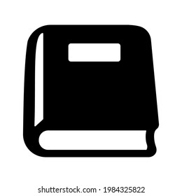 Closed book icon isolated vector illustration. High quality black style vector icon