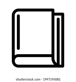 closed book icon or logo isolated sign symbol vector illustration - high quality black style vector icons
