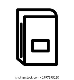 closed book icon or logo isolated sign symbol vector illustration - high quality black style vector icons
