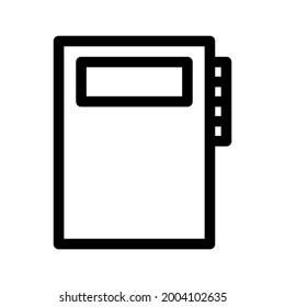 icono de libro cerrado o logotipo símbolo de signo aislado ilustración vectorial - iconos vectoriales de estilo negro de alta calidad
