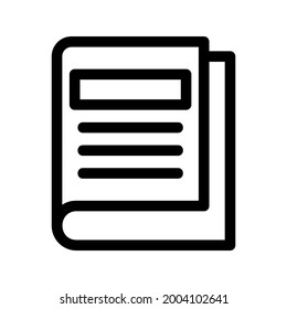 closed book icon or logo isolated sign symbol vector illustration - high quality black style vector icons
