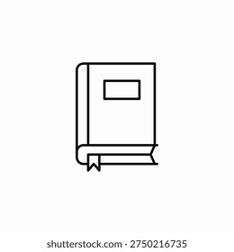 closed book icon sign vector