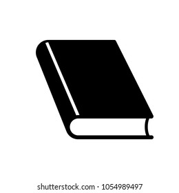 Closed book icon. Thick hardcover book. Vector Illustration